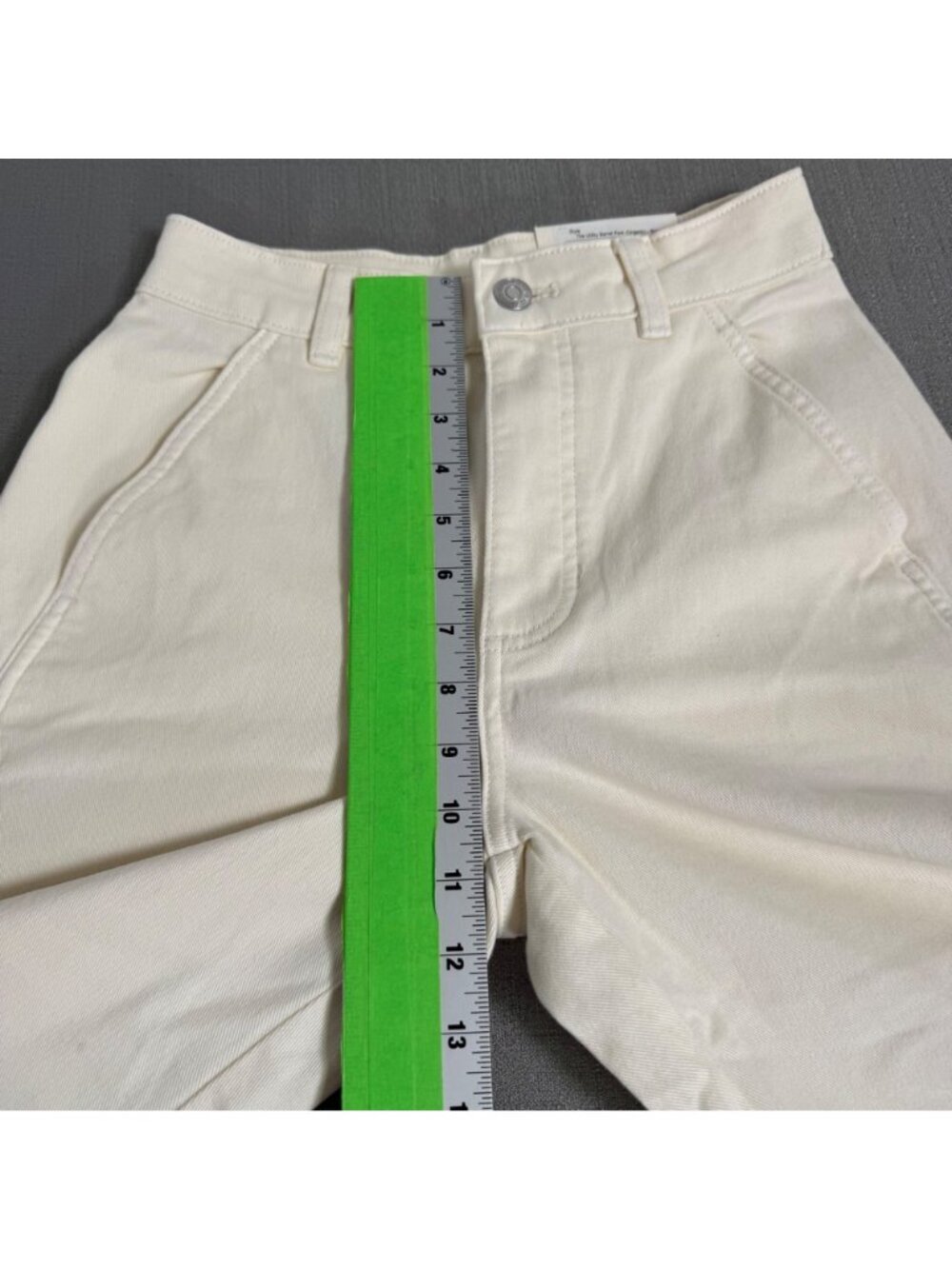 Everlane Women's Bone Organic Cotton Barrel Utility Pants Size 00 Ankle Relaxed - Picture 9 of 16
